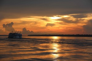 The evening colors are always amazing here on the Amazon